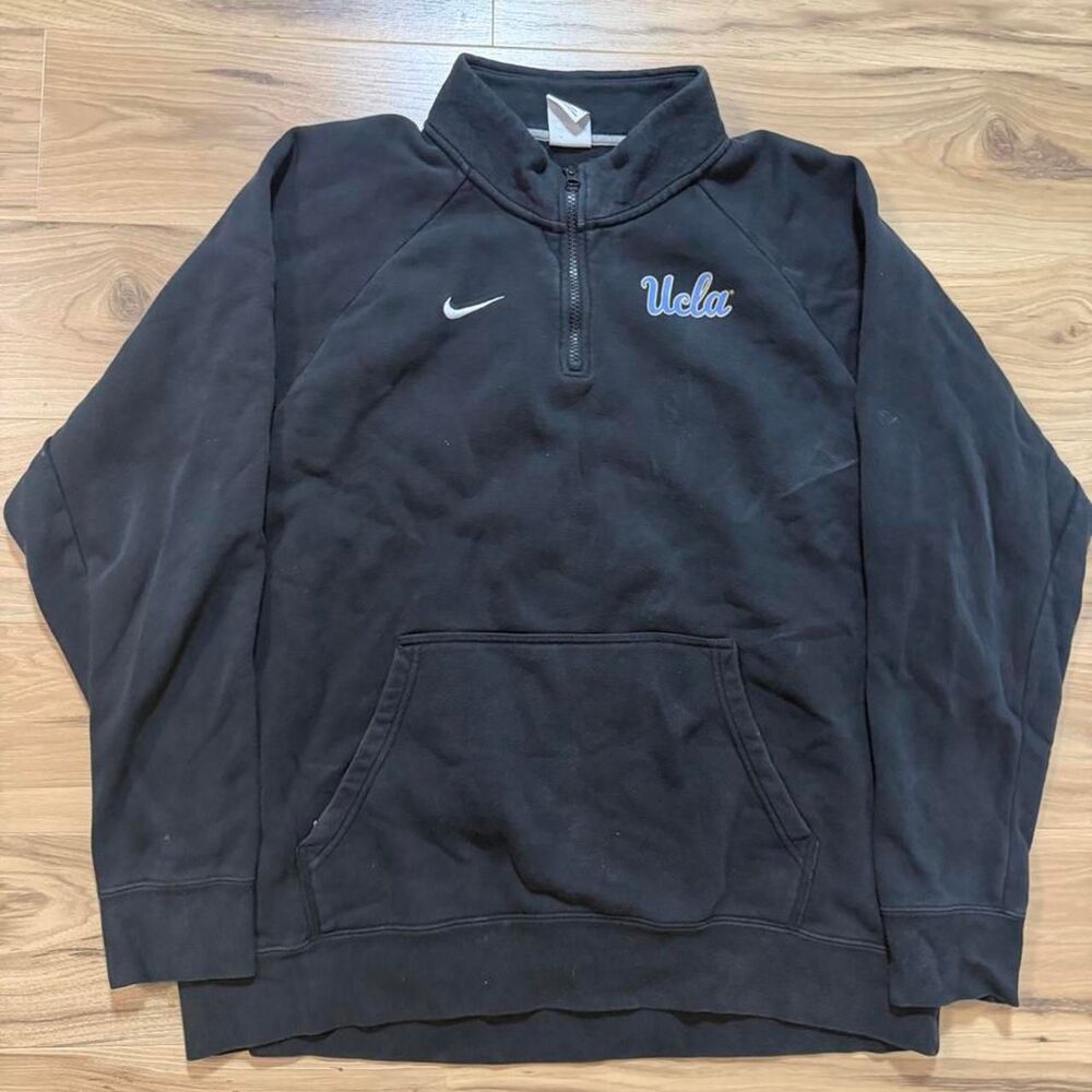 Nike UCLA Bruins faded college quarter zip sweatshirt sports embroidered size xl